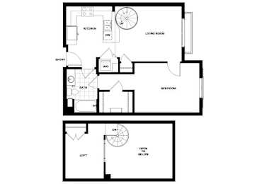 Floor Plan  A06  Floor Plan at Candara at Hancock Park Apartments in Los Angeles CA