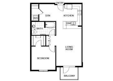 Floor Plan  A08D  Floor Plan at Candara at Hancock Park Apartments in Los Angeles CA