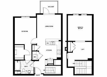 Floor Plan  A09  Floor Plan at Candara at Hancock Park Apartments in Los Angeles CA