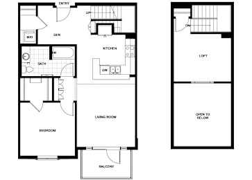 Floor Plan  A10D  Floor Plan at Candara at Hancock Park Apartments in Los Angeles CA