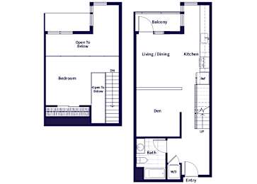 Floor Plan  A20L floor plan at Idea1 Apartments in San Diego CA