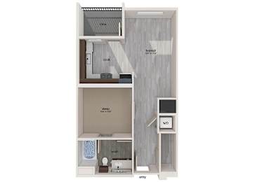 Floor Plan  A2 floor plan at Embark Apartments in Freemont CA