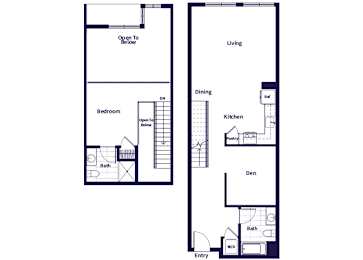 Floor Plan  A30L floor plan at Idea1 Apartments in San Diego CA