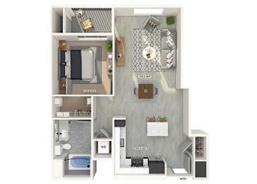 Floor Plan  A4 Floorplan Image at Chroma Apartments in Canoga Park CA
