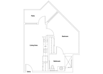 Floor Plan  A4 Floorplan Image at The Lodge at Morgan Hills Apartments in Morgan Hill CA