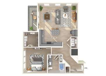 Floor Plan  A5 Floorplan Image at Verge Apartments in Atlanta GA