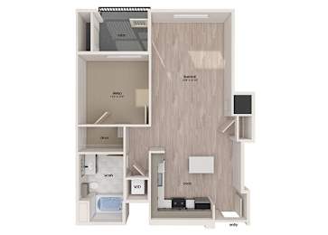 Floor Plan  A6 floor plan at Embark Apartments in Freemont CA