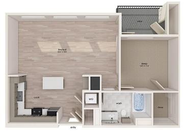 Floor Plan  A7 floor plan at Embark Apartments in Freemont CA