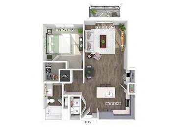Floor Plan  One bedroom floor plan image at Wayfern Apartments in Sandy Springs GA