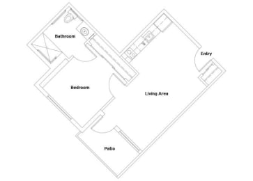 Floor Plan  A8 Floorplan Image at The Lodge at Morgan Hills Apartments in Morgan Hill CA