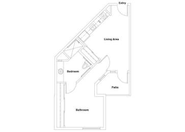 Floor Plan  A9 Floorplan at The Lodge at Morgan Hills Apartments in Morgan Hill CA
