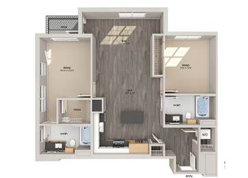 Floor Plan  B03 Floorplan Image at Aspect at Totem Lake Apartments in Kirkland WA