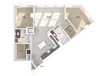 Floor Plan  B07 Floorplan Image at Aspect at Totem Lake Apartments in Kirkland WA