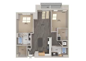 Floor Plan  B08 Floorplan Image at Aspect at Totem Lake Apartments in Kirkland WA