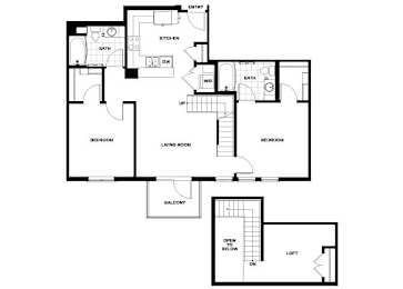 Floor Plan  B17  Floor Plan at Candara at Hancock Park Apartments in Los Angeles CA