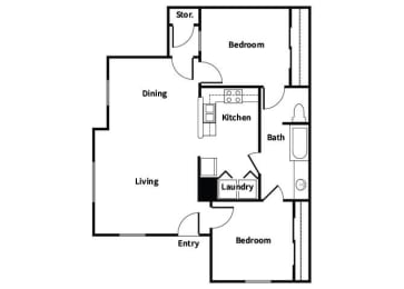 Floor Plan  B1 Floorplan Image at Park Village in Conroe TX