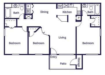 2 3 Bedroom Apartments in Houston Almeda Park Affordable Apartments