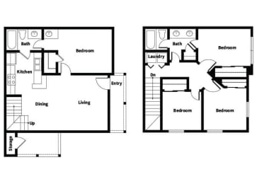 Floor Plan  D1TH Floorplan at Park Village in Conroe TX