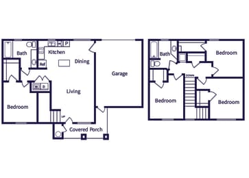 Floor Plan  Four bedroom floor plan image at Parkway Ranch in Houston TX