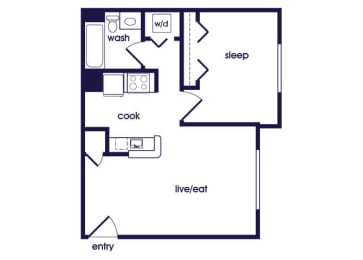 Floor Plan  A1 Floorplan Image at Emerald Dunes Apartments in Miami Gardens FL