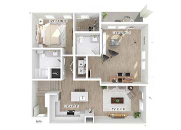 Floor Plan  Live Work floor plan image at Wayfern Apartments in Sandy Springs GA