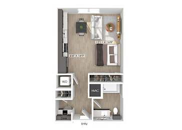 Floor Plan  Studio floor plan image at Wayfern Apartments in Sandy Springs GA