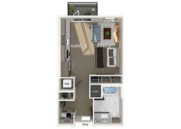Floor Plan  Studio floor plan at Station 316 in Woburn MA