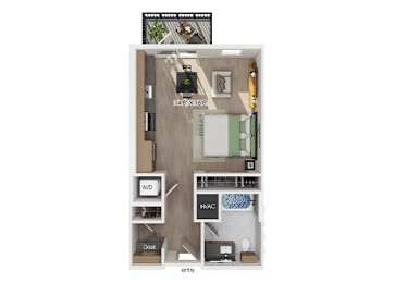 Floor Plan  S2 floor plan at The Sevens in Dallas TX