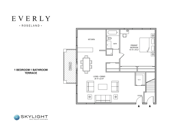 1 Bedroom Floor Plan