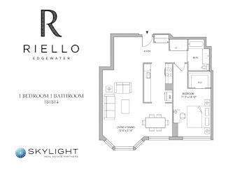 Valais Floor Plan at Riello Apartments Owner LLC, Edgewater, NJ