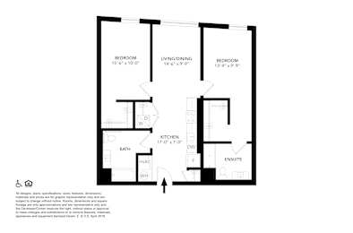 A black and white image of a floor plan for a home with labeled rooms.