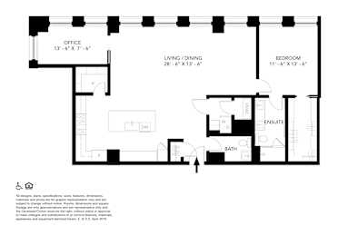Unit 04 Floor Plan  at Vinton, Michigan, 48226