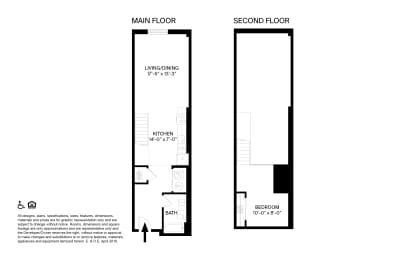 1 Bedroom 1 Bathroom Loft A Floor plan at The May, Cleveland, OH, 44114
