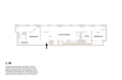 Affordable One Bedroom Floor Plan at Book Tower, Detroit, MI, 48226