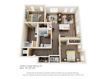  Floor Plan 2 BEDROOM A