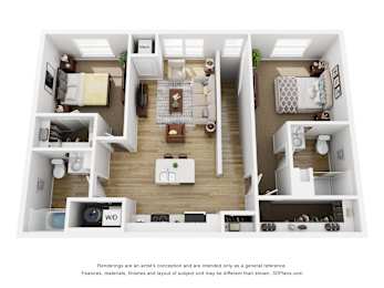 2 Bedroom - D at The Daniels at Northern Gateway Apartments, Saukville, 53080