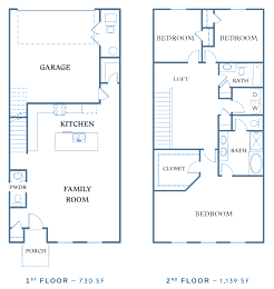 the floor plans for the apartments are presented in this image