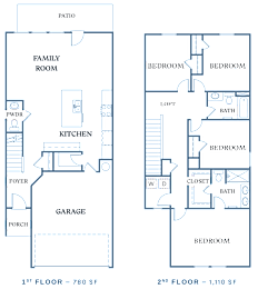 the floor plans for the apartments are shown in this illustration