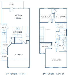 the floor plans for the apartments are shown in this illustration