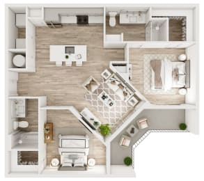  Floor Plan B1 2 Bed / 2 Bath