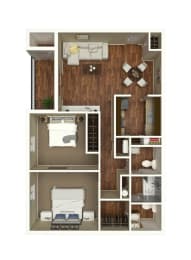  Floor Plan 2 BEDROOM