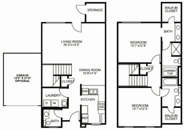  Floor Plan 2TH att/garage