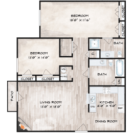  Floor Plan 2 BEDROOM