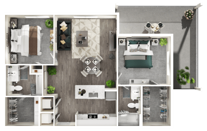a 1 bedroom floor plan of a house with a bathroom and a living room