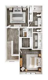  Floor Plan B5 - Three Story Townhouse - Attached Garage