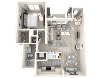 A1 Floor Plan at Altis Blue Lake, Florida, 33467