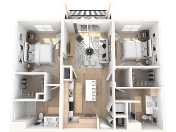 B2- Ambiance Floor Plan at Altis Santa Barbara, Naples, FL