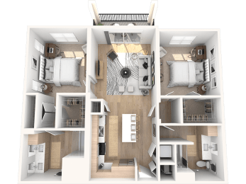 B3A- Allure Floor Plan at Altis Santa Barbara, Naples