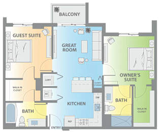 a blueprint of a floor plan of a house