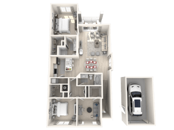 D2G Floor Plan at Altis Blue Lake, Lake Worth, Florida